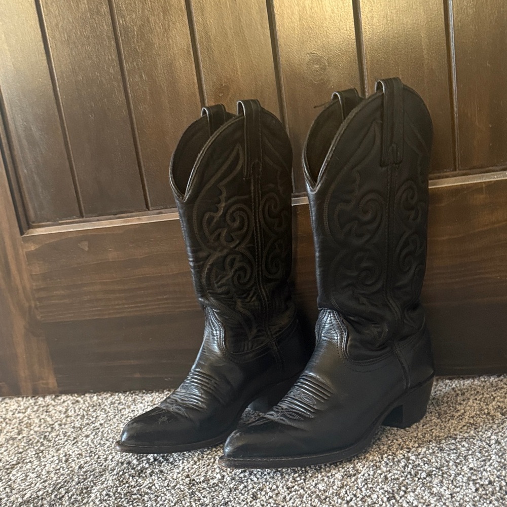 J. Chisholm Black Western Boots